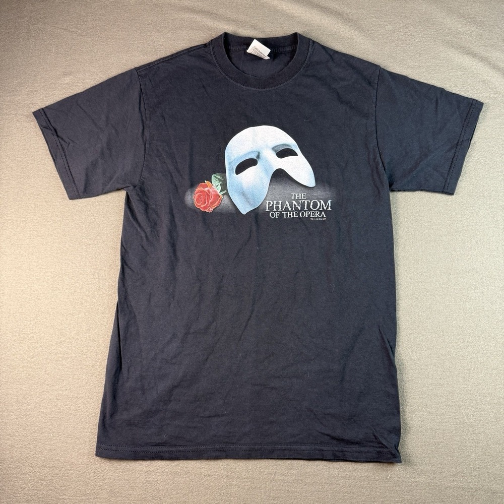 Phantom Of The Opera 2000s Graphic T-Shirt Men’s Medium Fruit Of The Loom Black